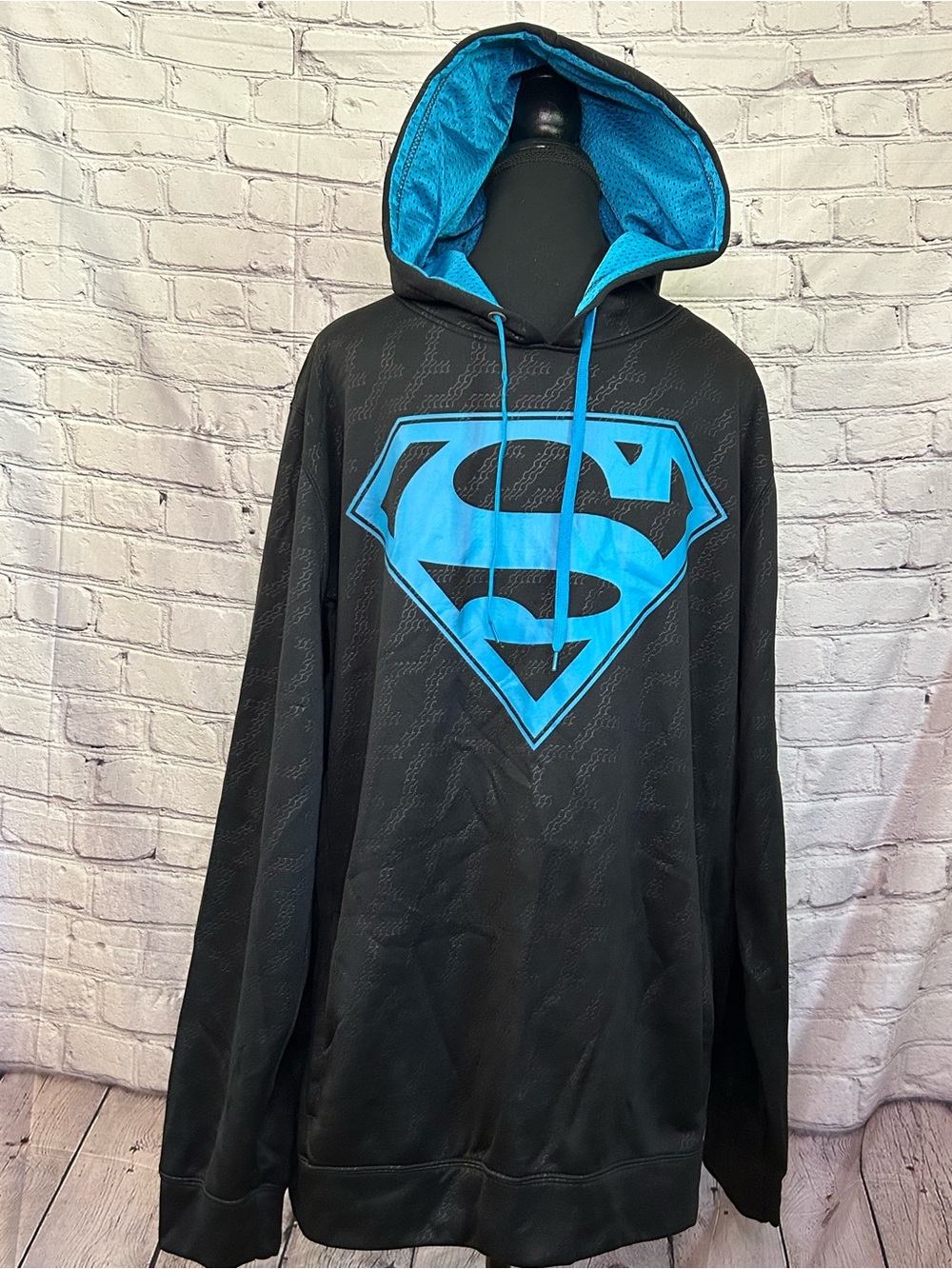DC Comics Black & Blue Superman Pullover Swim Hoodie
